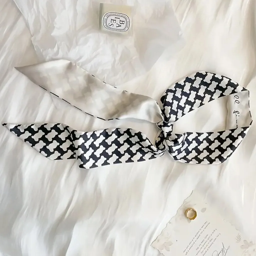 Exquisite Satin Silky Chic Style Black White Selection Twillys‎ - Image 12