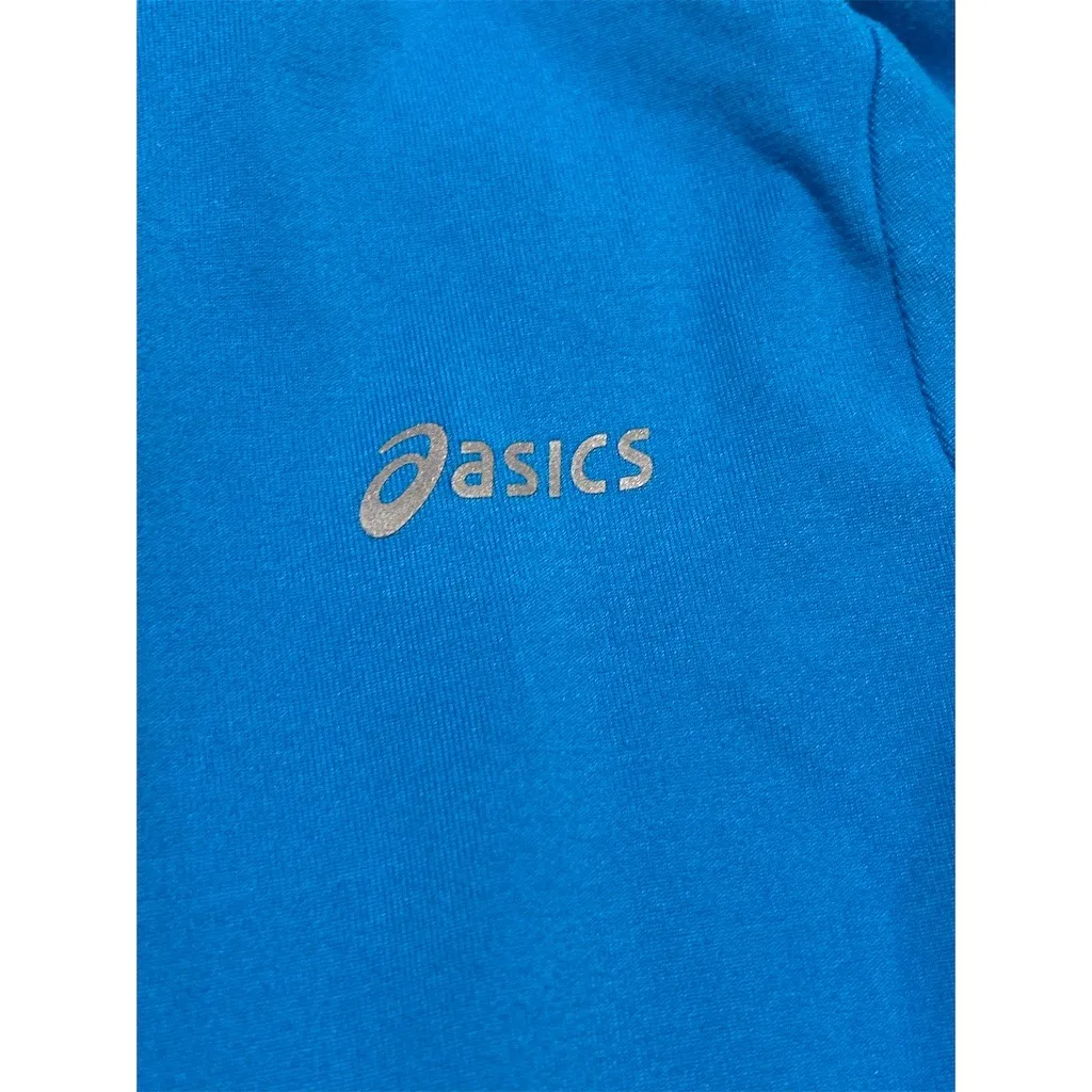 ASICS Hoodie Jacket Womens XS Blue Full Zip Hooded Lightweight Athletic - Image 4