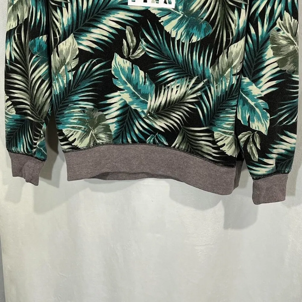 VICTORIAS SECRET PINK LIMITED EDITION TROPICAL PALM OVERSIZE "PINK"SWEATSHIRT XS - Image 3