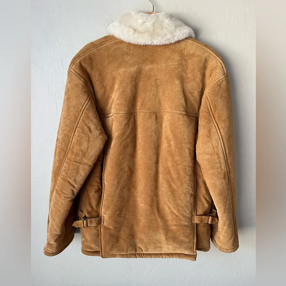 Vintage Marvin Richards leather faux fur lined jacket - Image 9