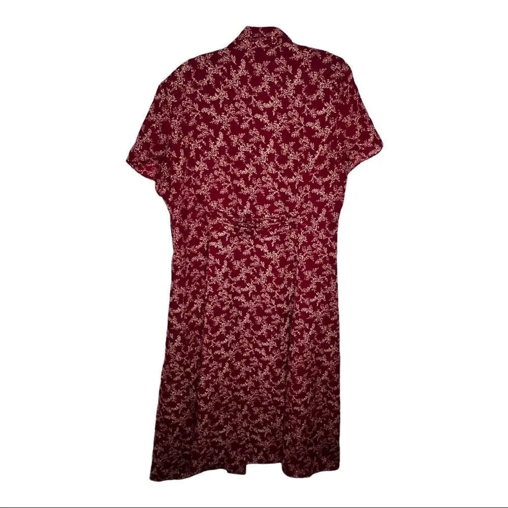 Vintage Leslie Fay Petite Dress‎ Red Size 16P - Image 7