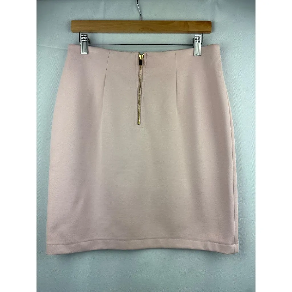 Premise Studio Womens Pink Pencil Skirt Size 8 Rayon Nylon Blend - Image 2
