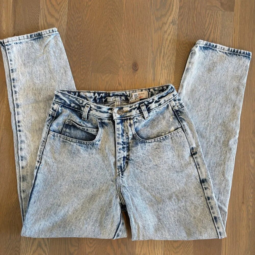 Vintage 80’s Calvin Klein Stone Washed High Waisted Mom Jeans - Image 8