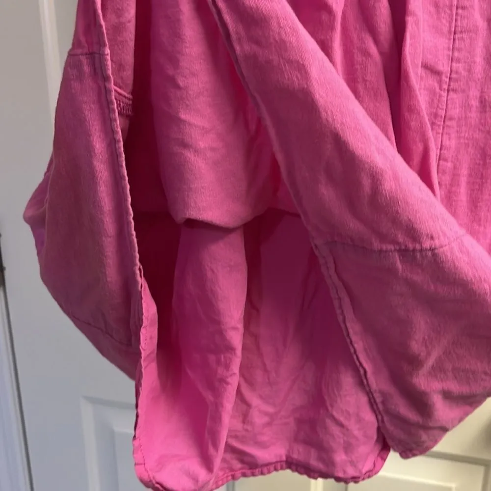 American Eagle Pink Lined Sundress with Adjustable Straps & Front Buttons-Medium - Image 8