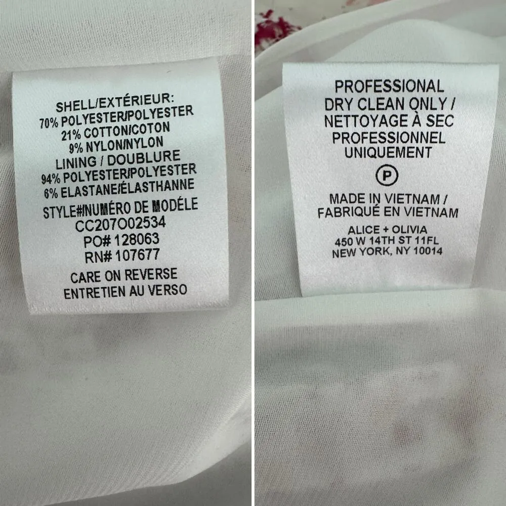 Alice and Olivia Ellis Chain-trim Tweed Dress mini white pink gold size 10 - Image 8