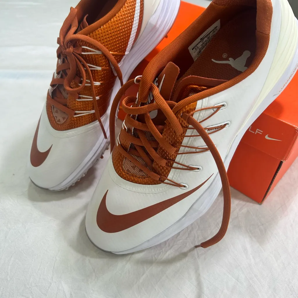 Nike woman’s White and Orange Athletic Shoes - Image 2