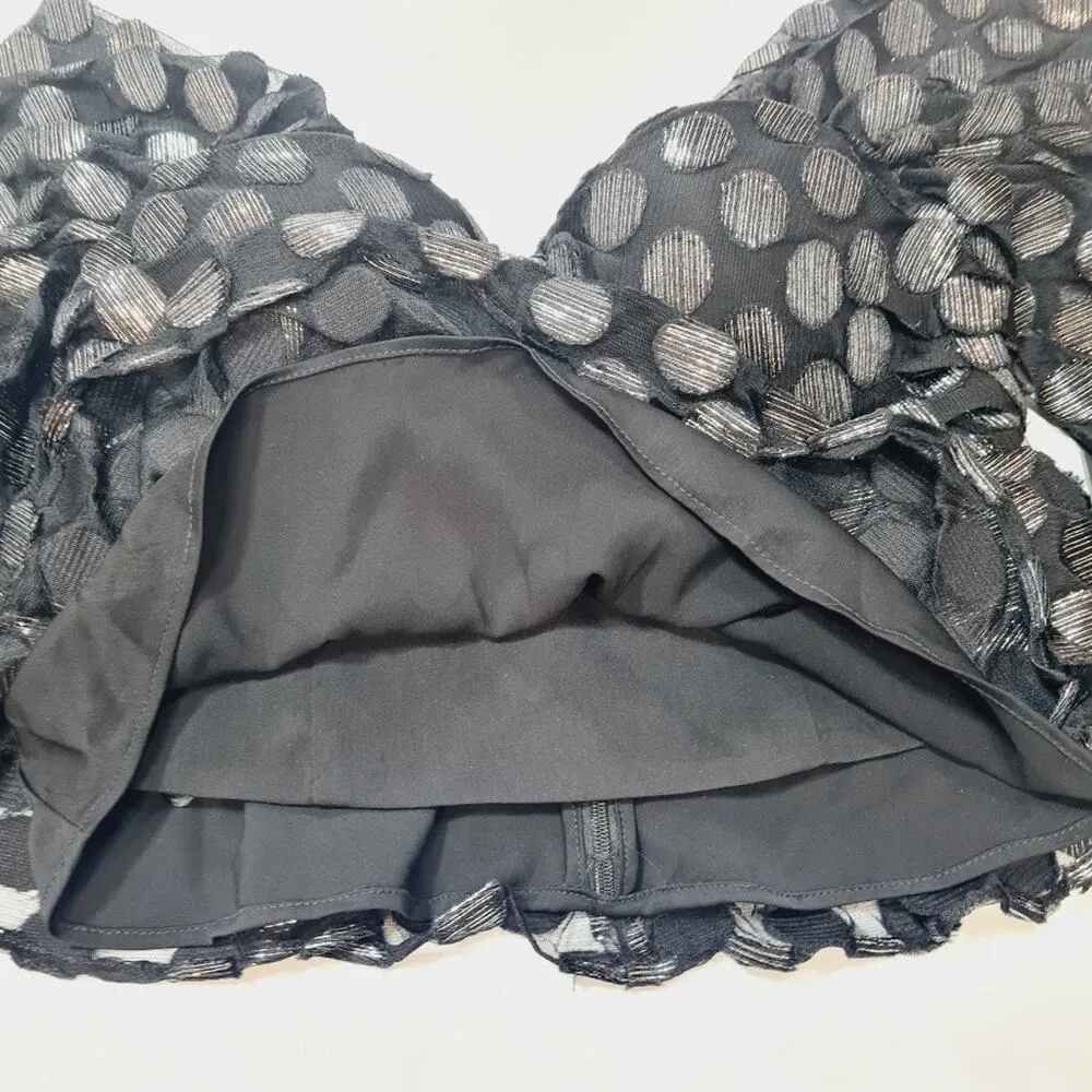 House of Harlow 1960 x REVOLVE Burna Blouse in Black Metallic Dot Silver - Image 9