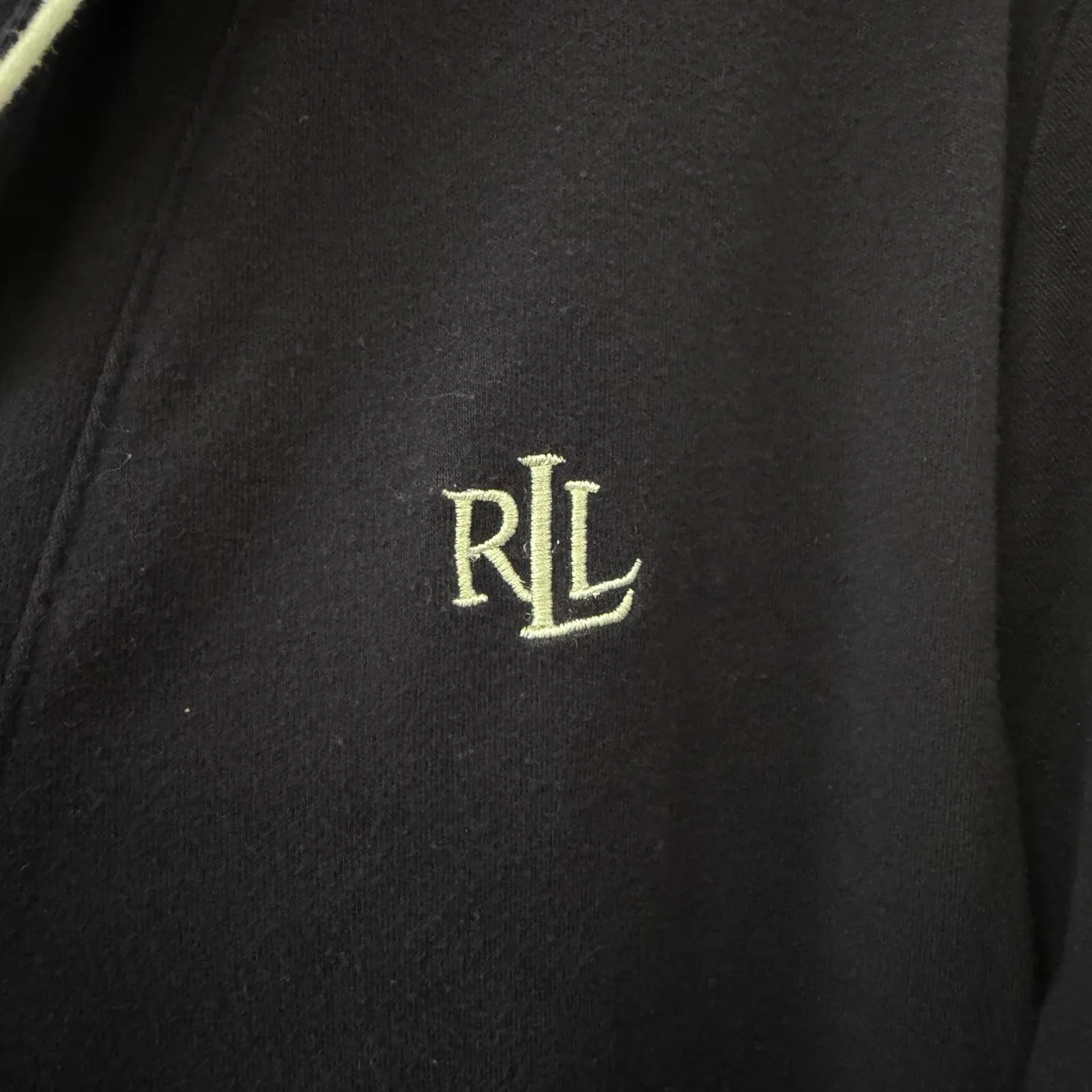 Ralph Lauren Monogram Sleep Shirt Size XL Womens Navy White Classic Preppy - Image 4