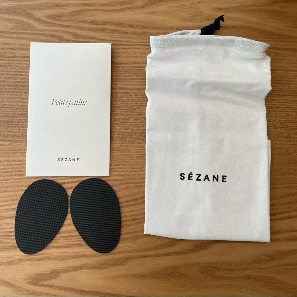 Sezane Alicia Heeled Booties 6.5 NIB Lace Up Suede Leather French Almond Toe - Image 7