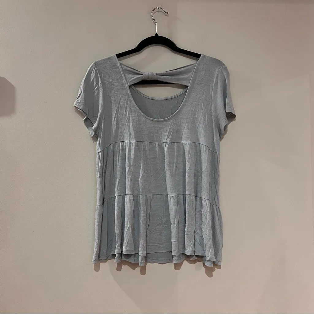 Pink Lily  Light Green Short Sleeve Top - Image 2