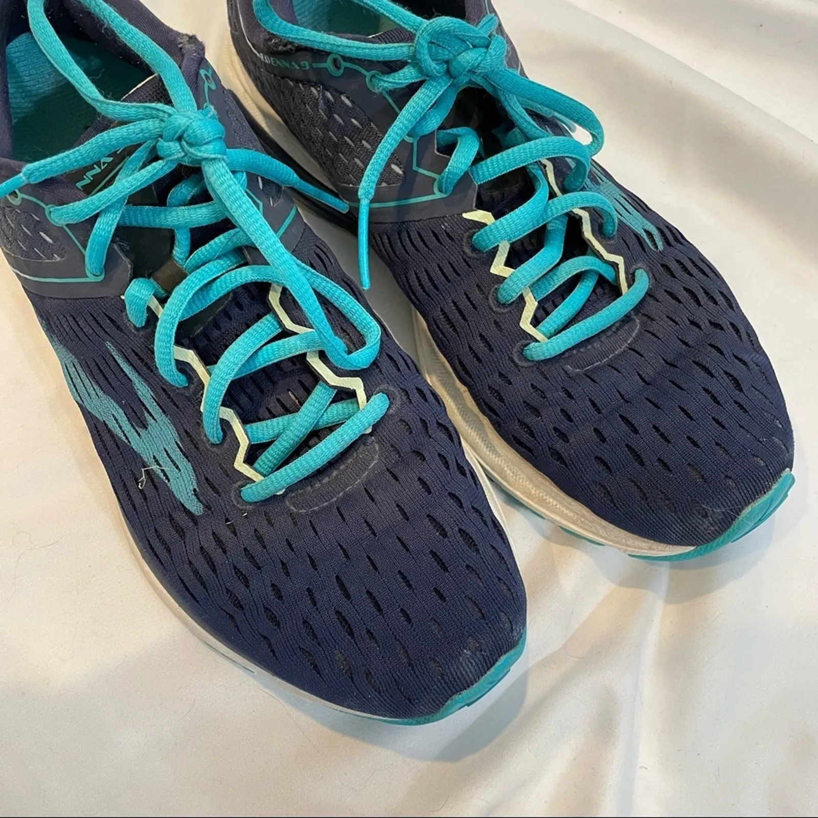 Brooks Ravenna 9 Blue & Teal Womans Running Shoes Sneakers Womens 8.5 Sporty - Image 3