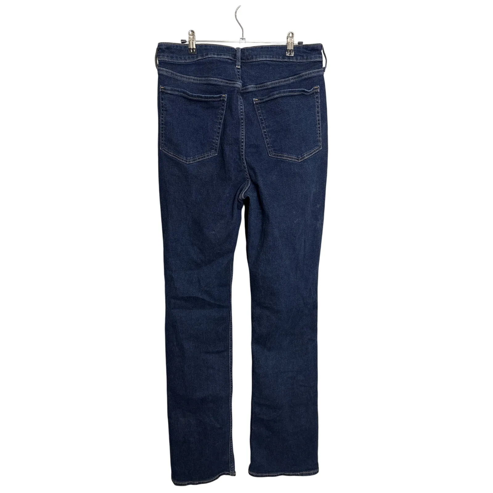 Old Navy Kicker Boot-Cut Jeans Womens 12 Tall 12T Extra High Waisted Blue - Image 2