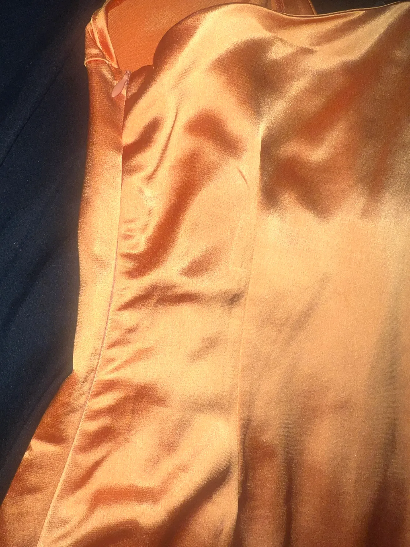 luxe to kill Orange Mini Dress - Image 3