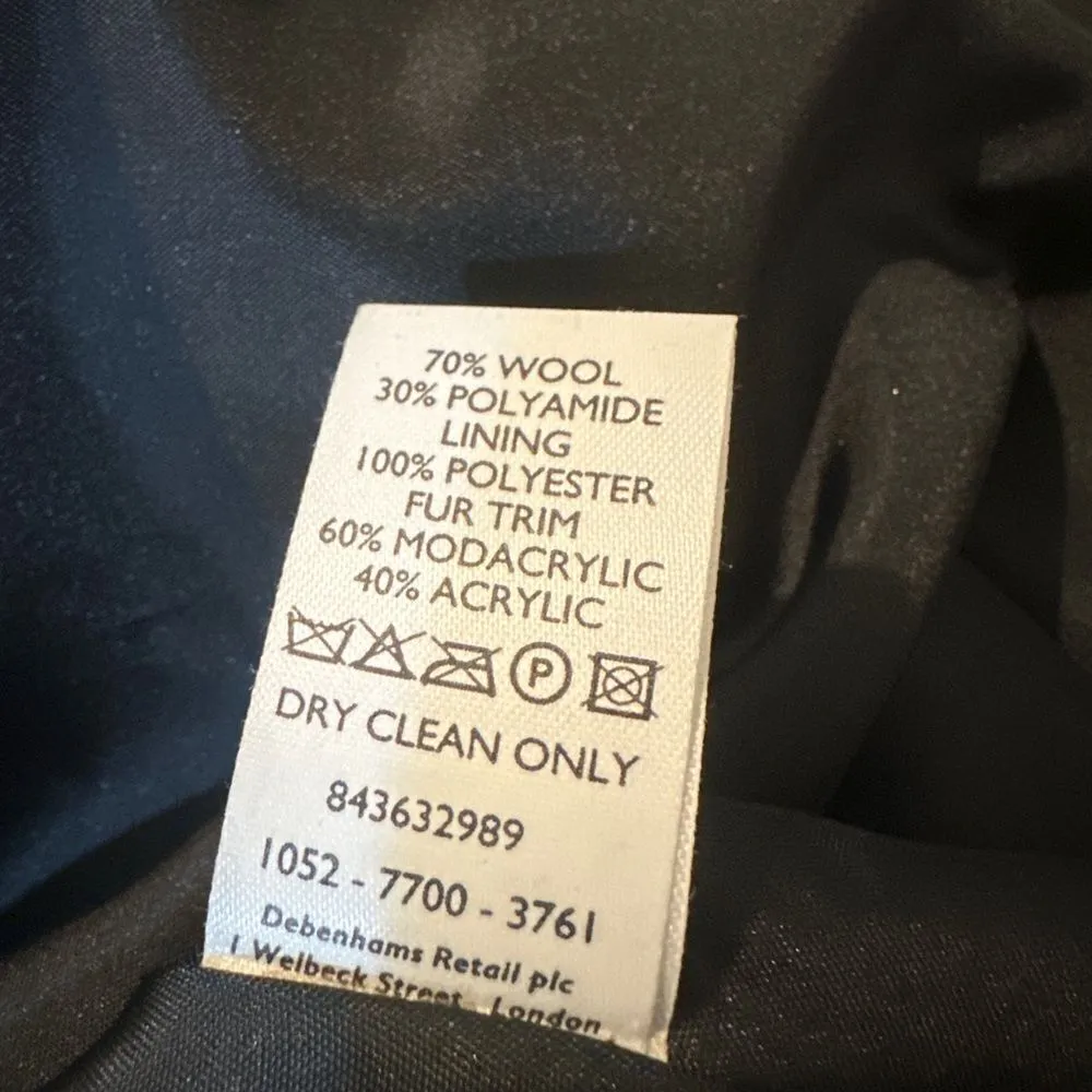 NWT Nuage at Debenhams black long coat size 16 - Image 12