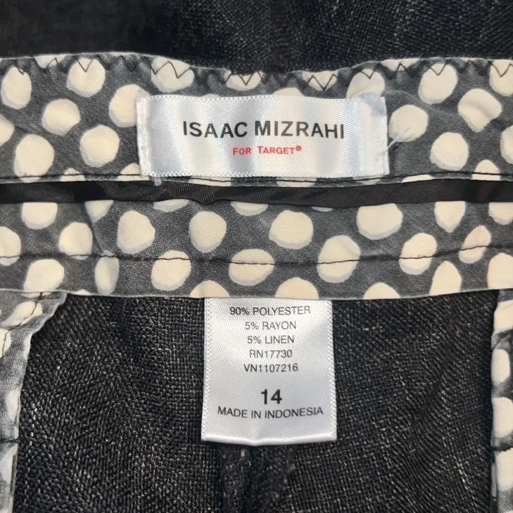 Isaac‎ Mizrahi For Target Charcoal Gray Dress Slacks Size 14 - Image 3