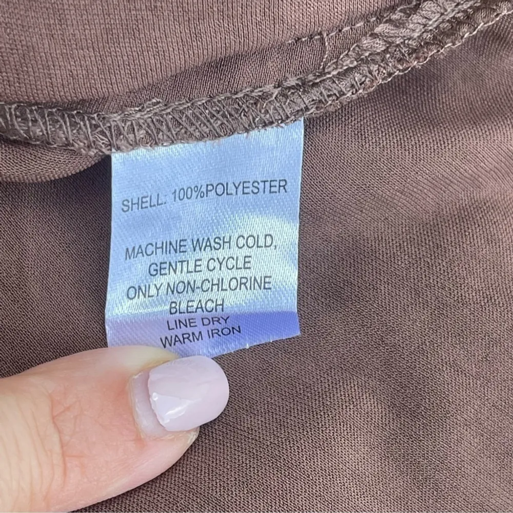 HOUSE of Harlow 1960 x REVOLVE Beige brown satin long keyhole maxi dress Sz XL - Image 8