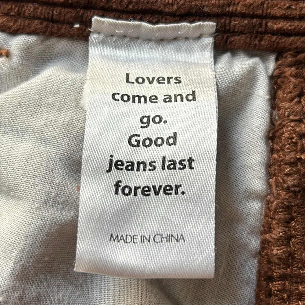 PacSun Women’s High-Rise Rustic Brown Corduroy Carpenter Pants - Image 6