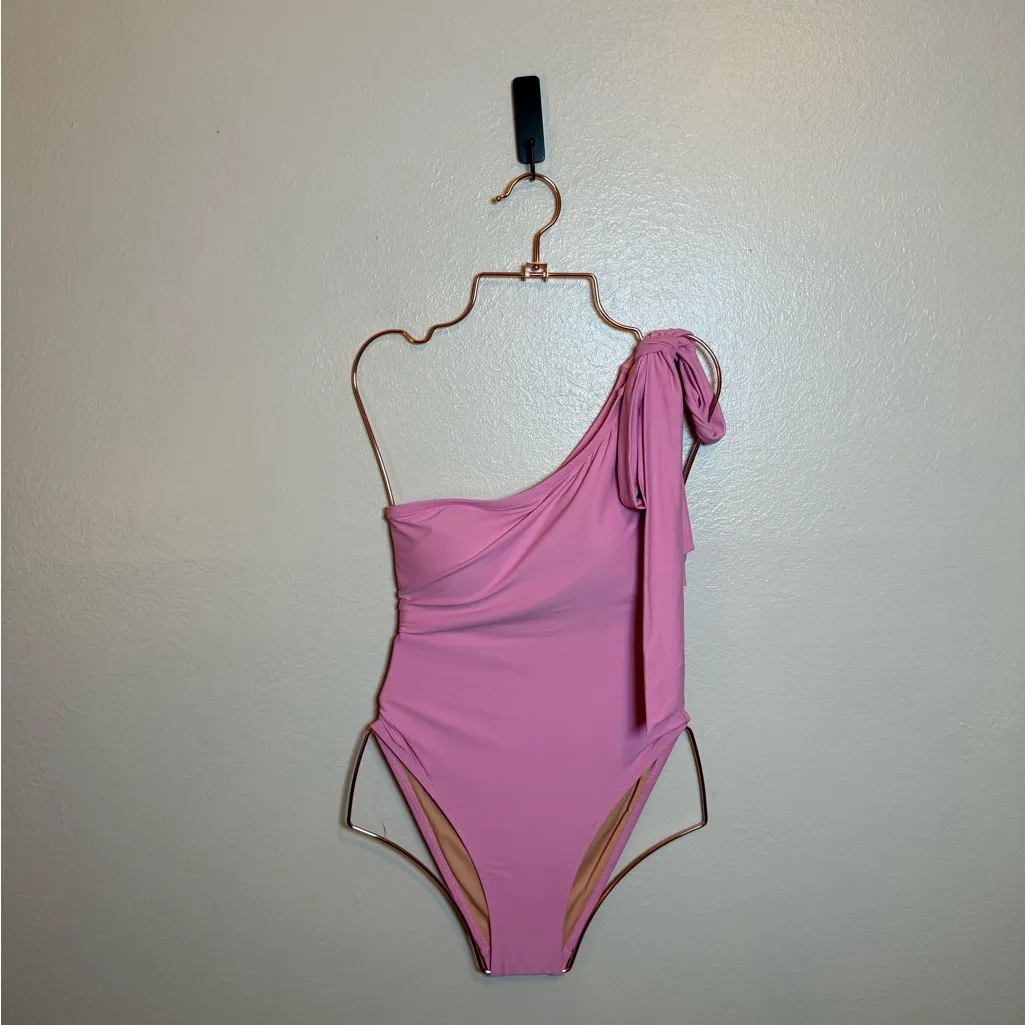 J. Crew‎ Bow-tie one-shoulder one-piece swimsuit - Image 2