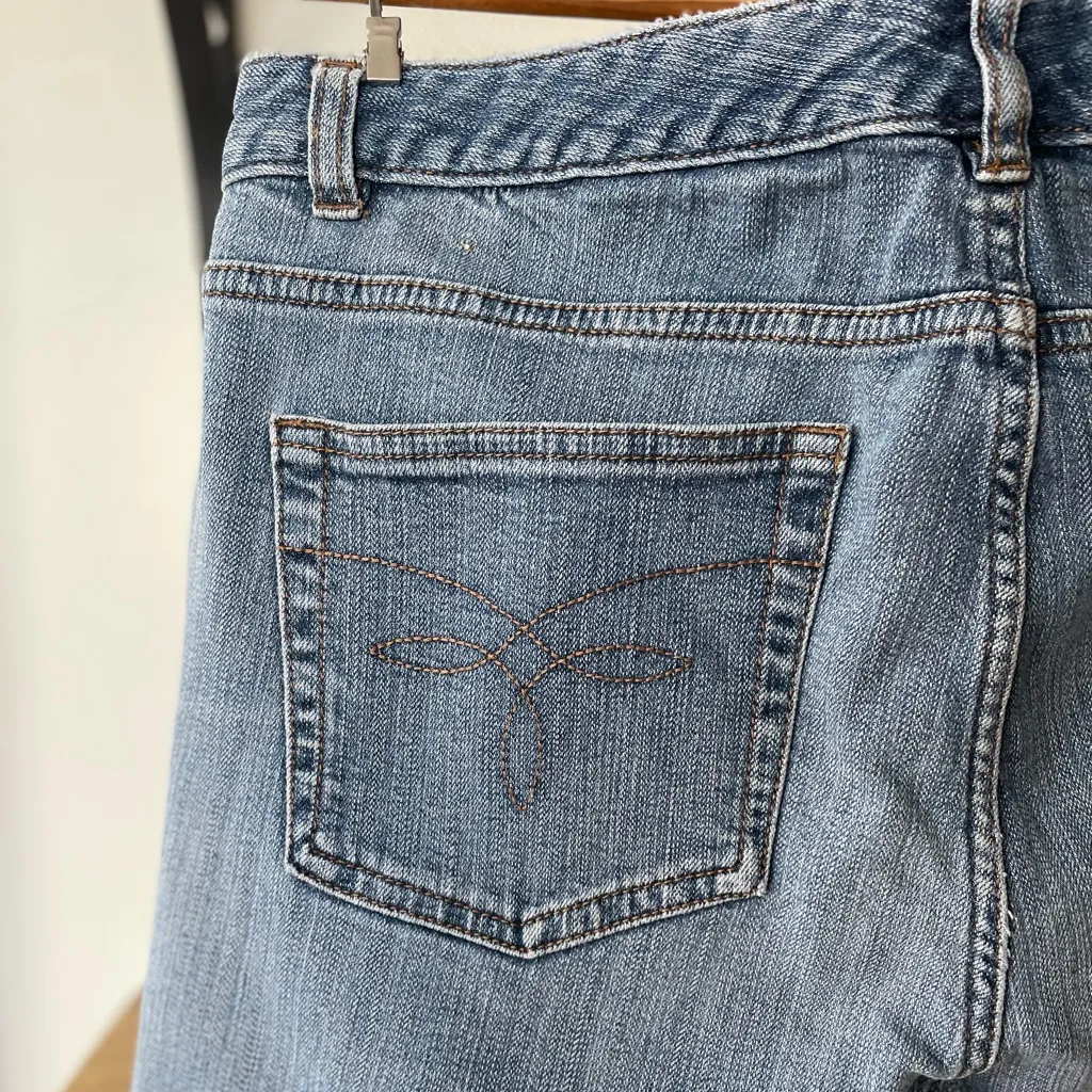 Vintage Chaps Western Style Bootcut Medium Blue Denim Jeans Size 10 - Image 6