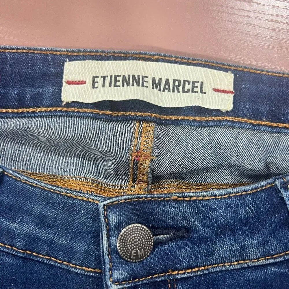 Etienne Marcel Jeans Womens 29 Blue Denim Skinny Ankle Dark Wash - Image 6