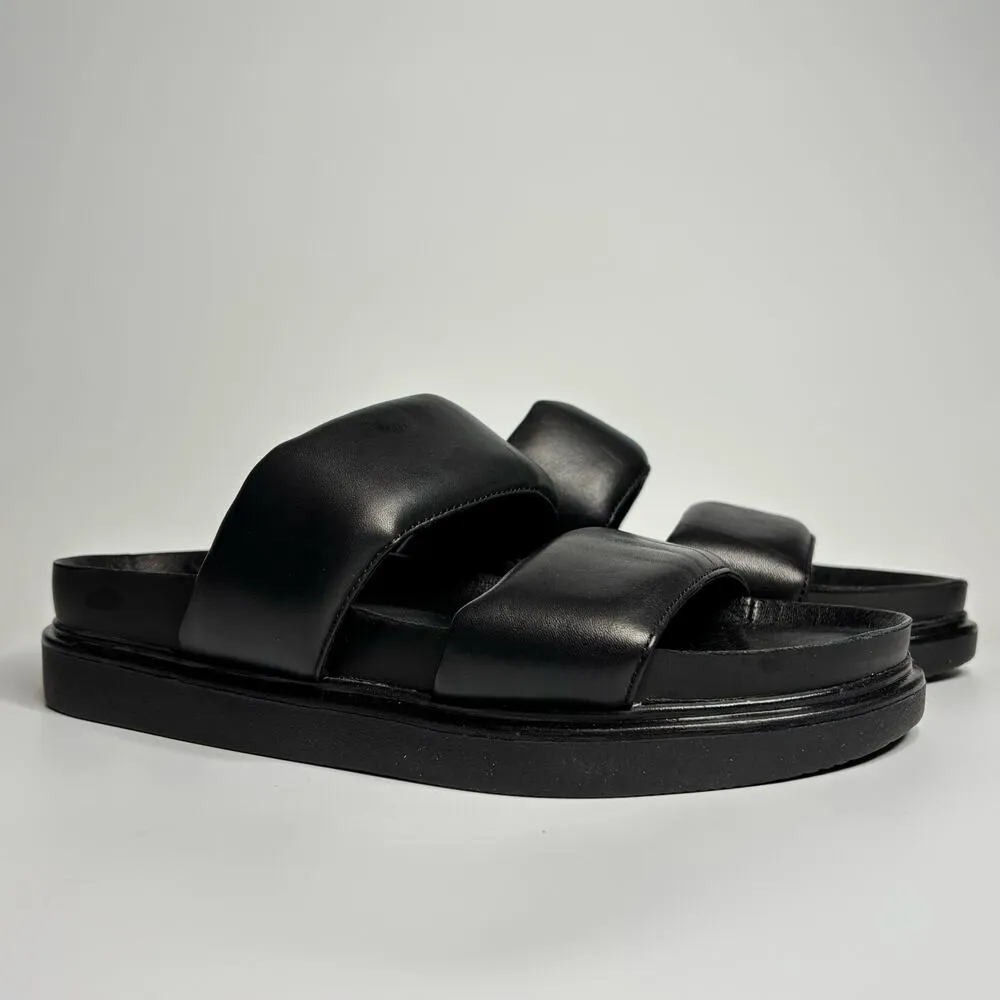 Vagabond Shoemakers Erin Leather Double Band Sandal in Black - Image 2