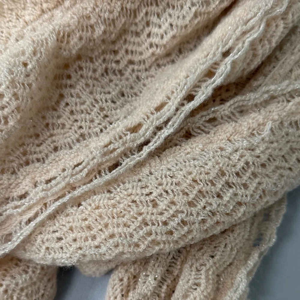 Beige Knit Scarf - Image 4