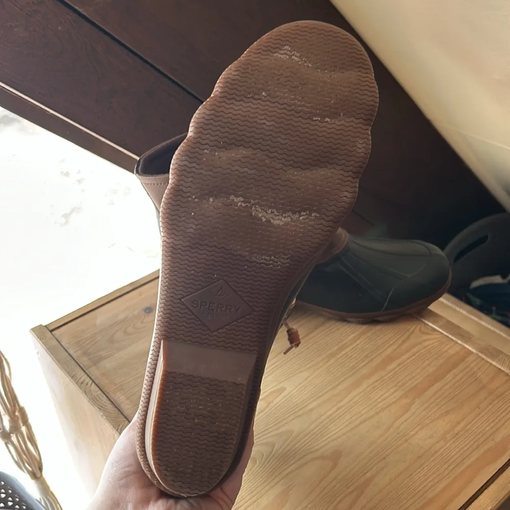 Sperry Syren Gulf Waterproof Duck Rain All Weather Boots in dark brown - Image 12