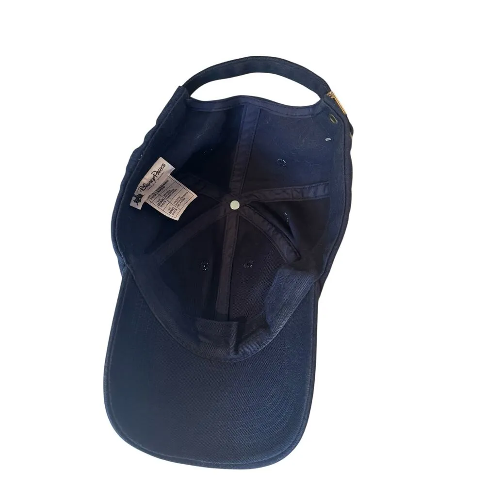 Disney Parks Mickey Mouse Red Embroidered Navy Baseball Hat Adjustable Cap Adult Blue - Image 4