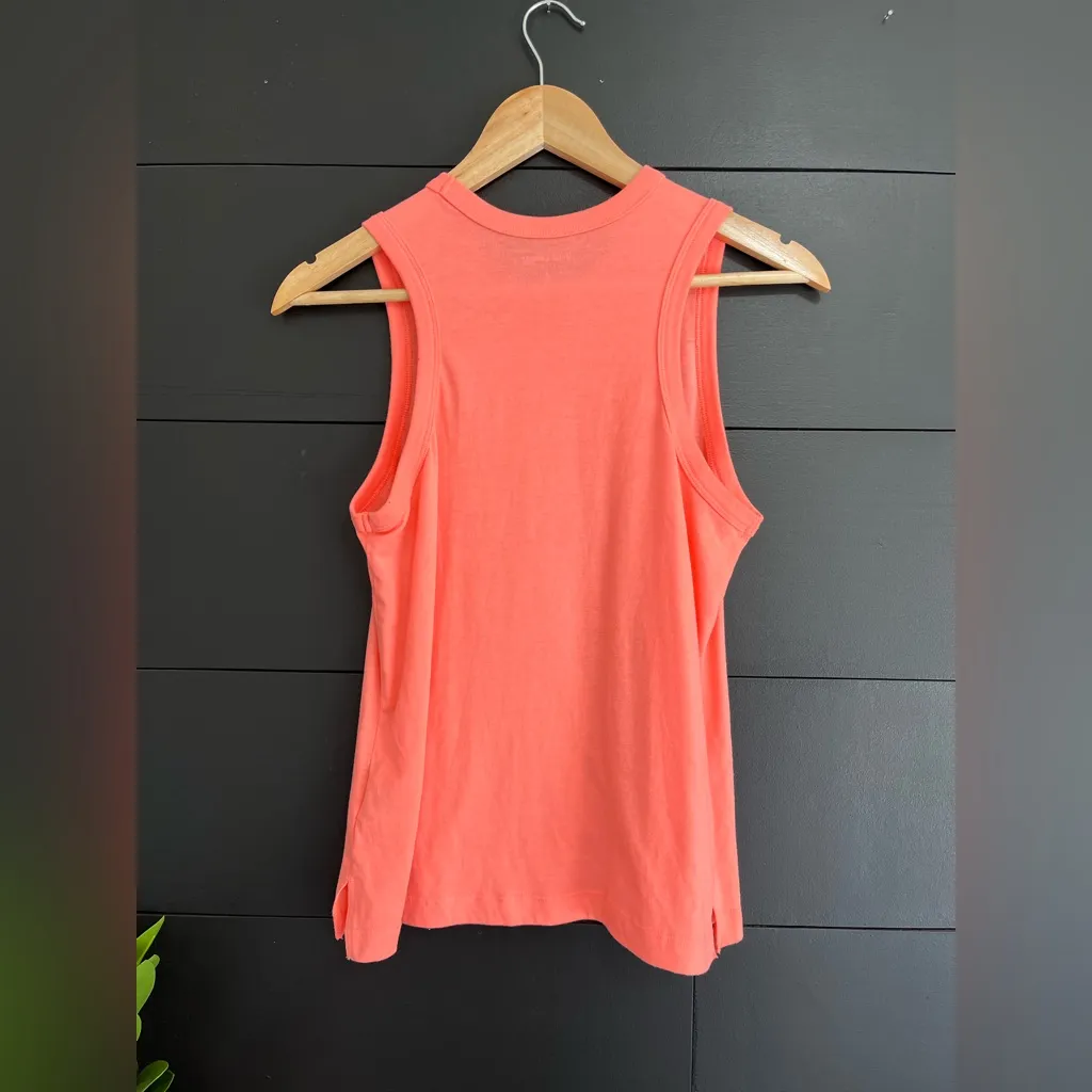 JUICY COUTURE Sport Coral Flowy Y2K Sleeveless Shirt Women’s Tank Top Sz S EUC - Image 2