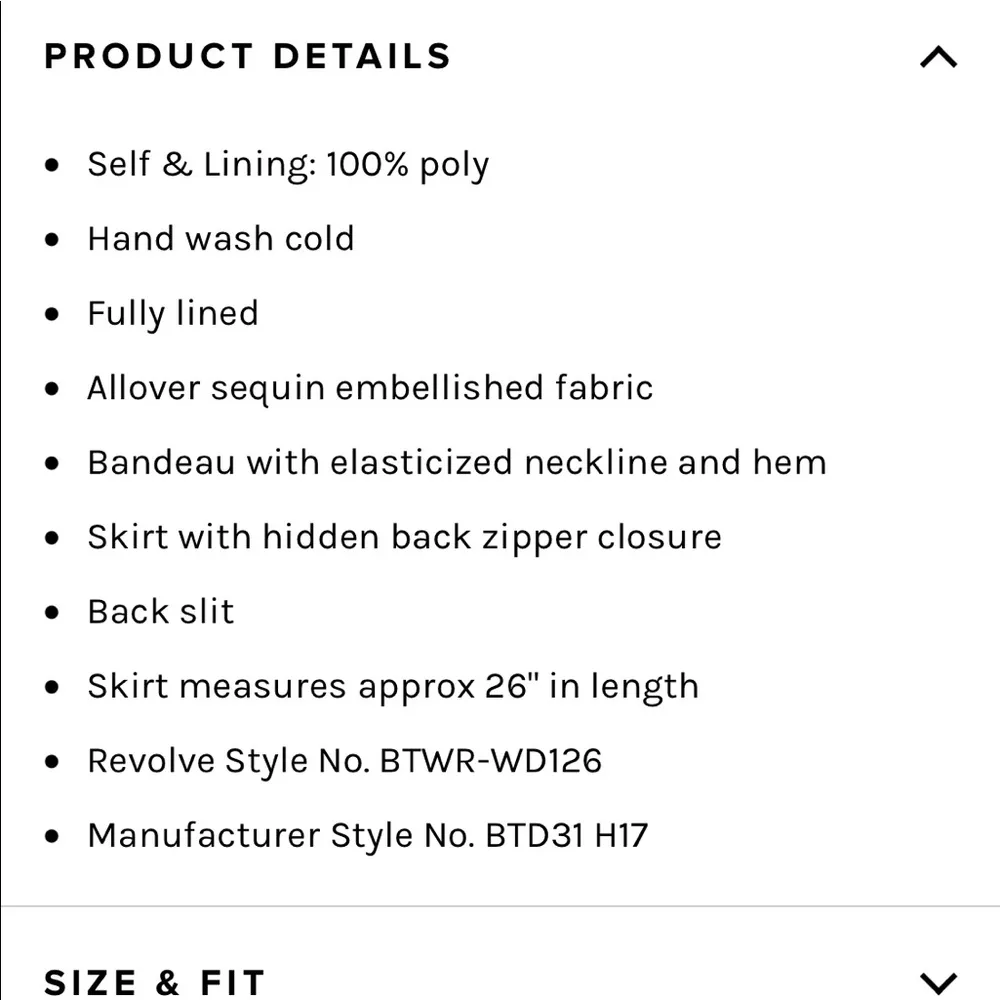 NWT By the way. Chloe sequin skirt top set - Image 7