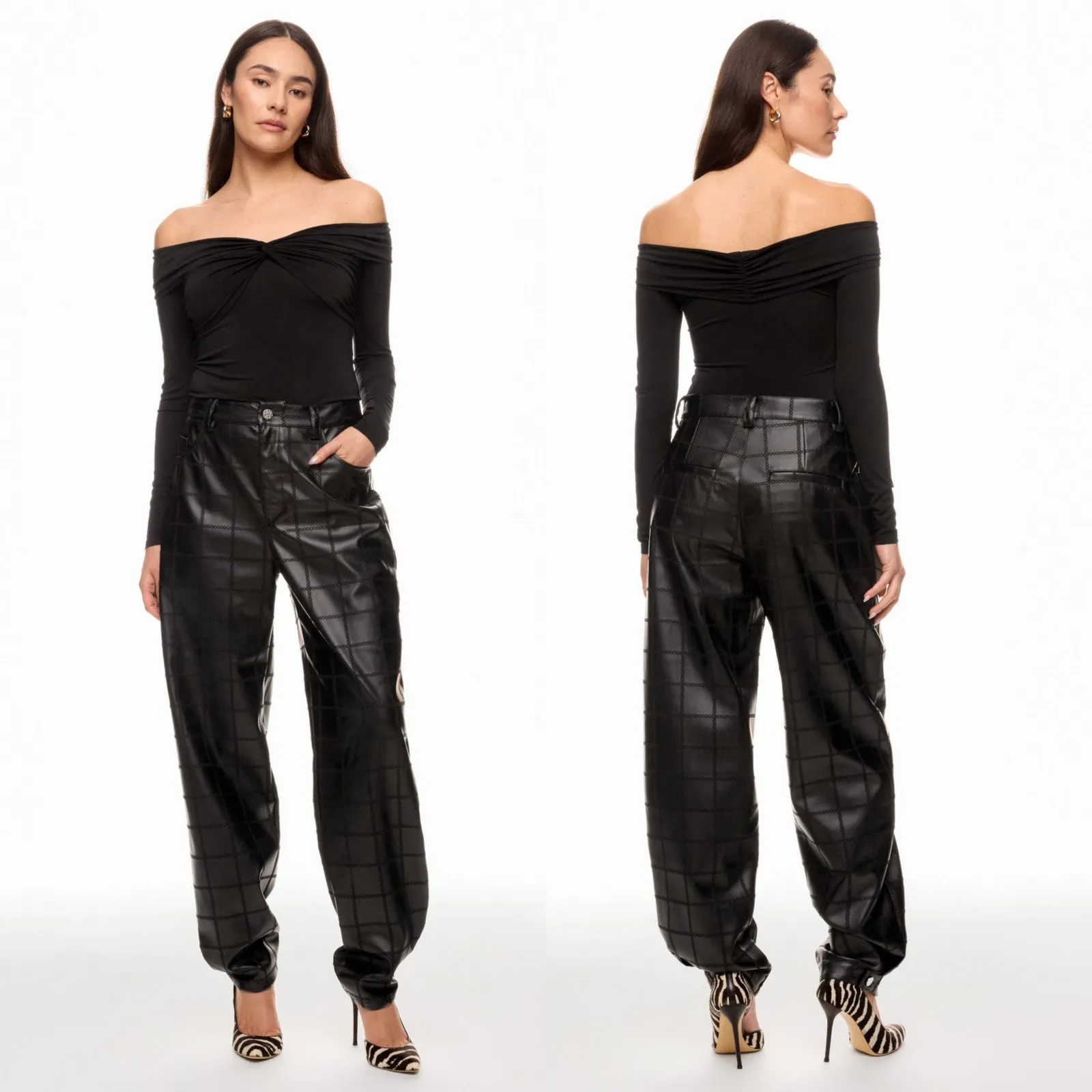 PRABAL GURUNG Top Womens Size XS Off Shoulder Classic Chic Holiday Event Party Black - Image 2