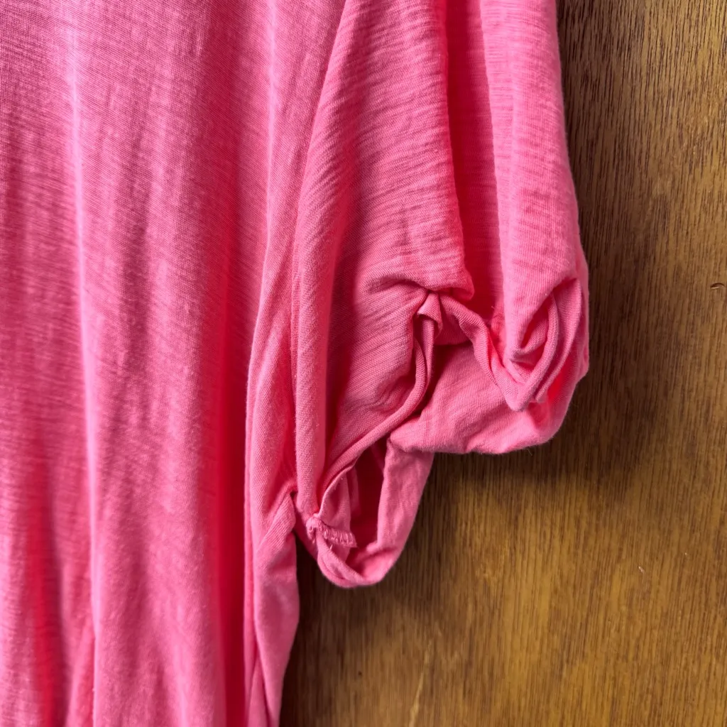 Nation LTD Moxie Easy T-Shirt Dress Short Sleeve Mini Strawberry Shake Pink XL - Image 8