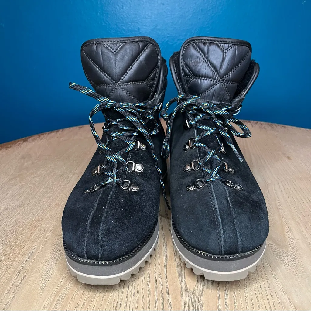 UGG Birch Women’s Snow Boots Black Suede Waterproof Lined Insulated Size 9 - Image 6