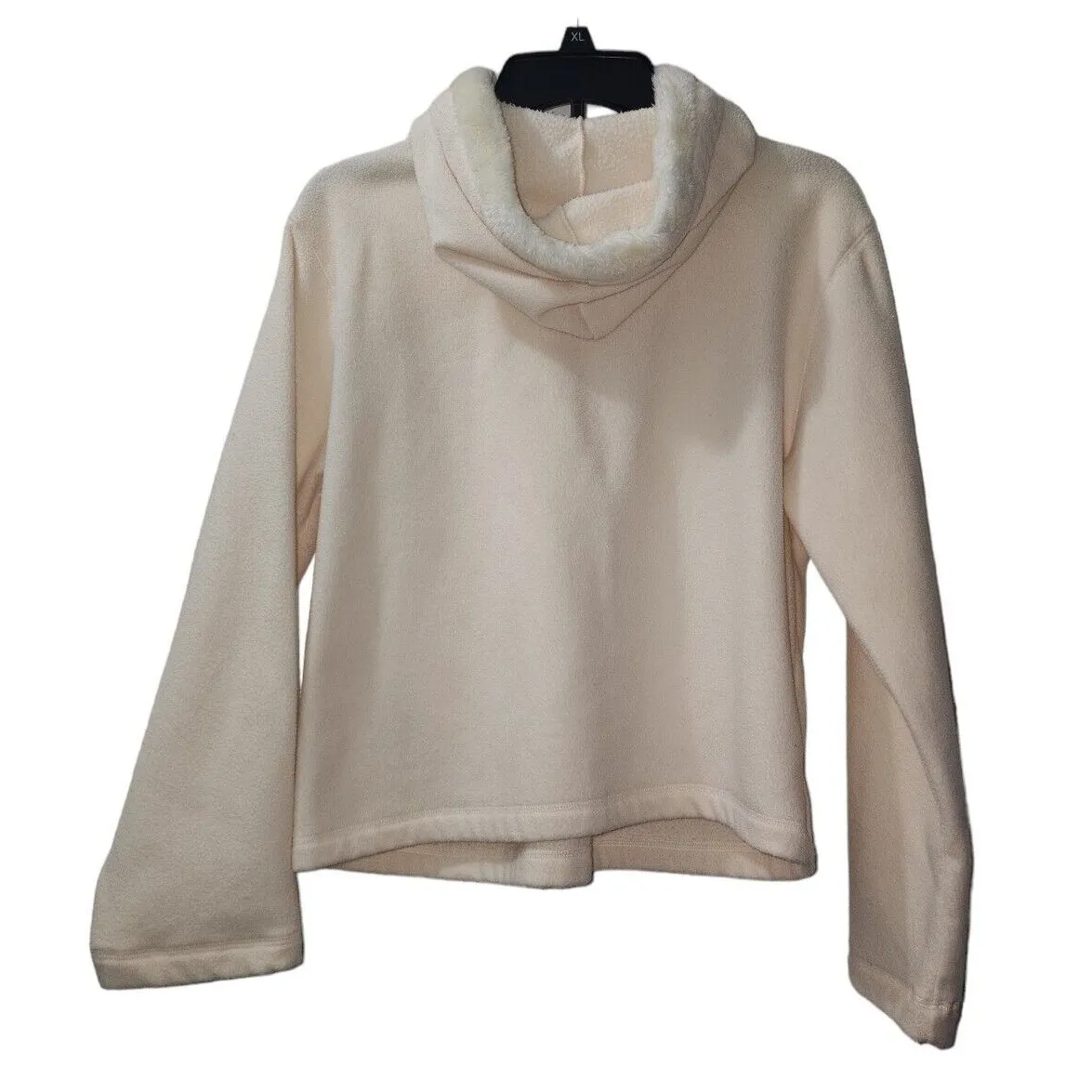 E Sport Fleece Pullover Hoodie Quarter Zip Cozy Comfy‎ Athleisure XL - Image 2