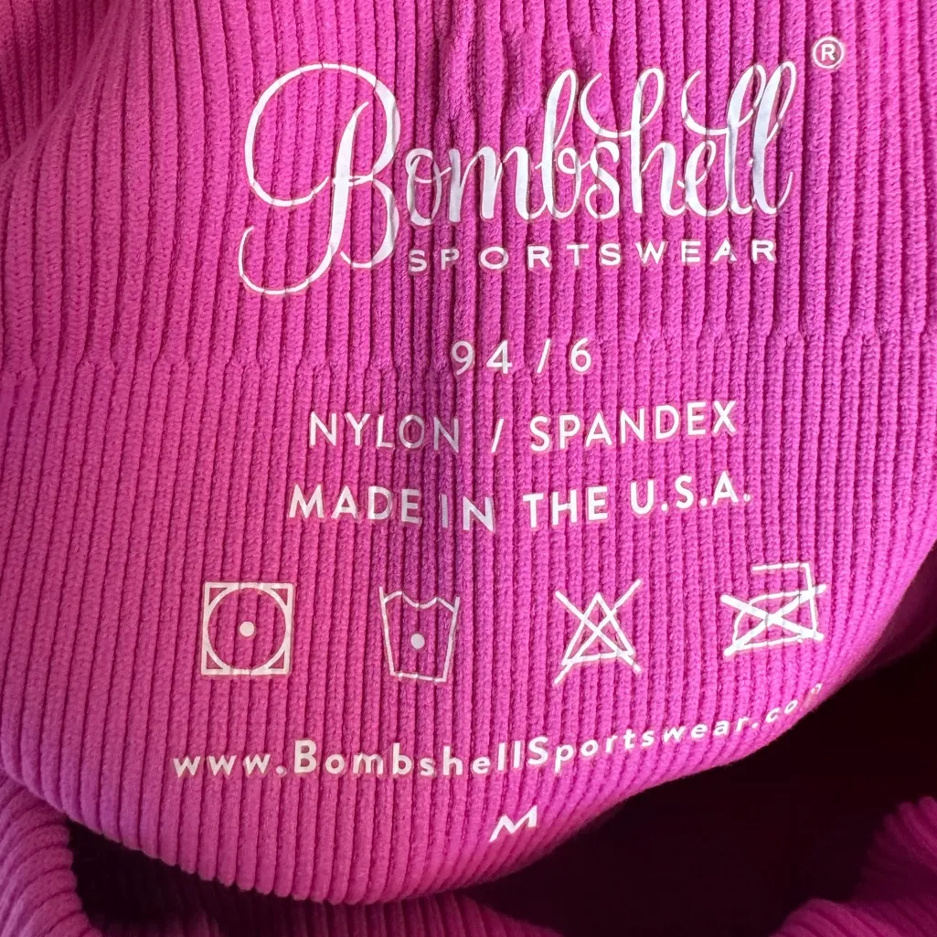 Bombshell Hot Pink Leggings size 6 - Image 4