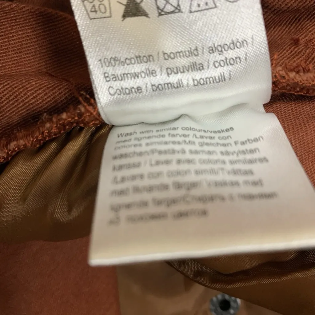 Ichi Dagma Skirt 40 Rust Brown Mini Casual Pockets Scandinavian Minimalist - Image 5