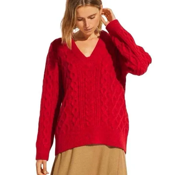 Vince Merino Wool Cable Knit Sweater - Image 2