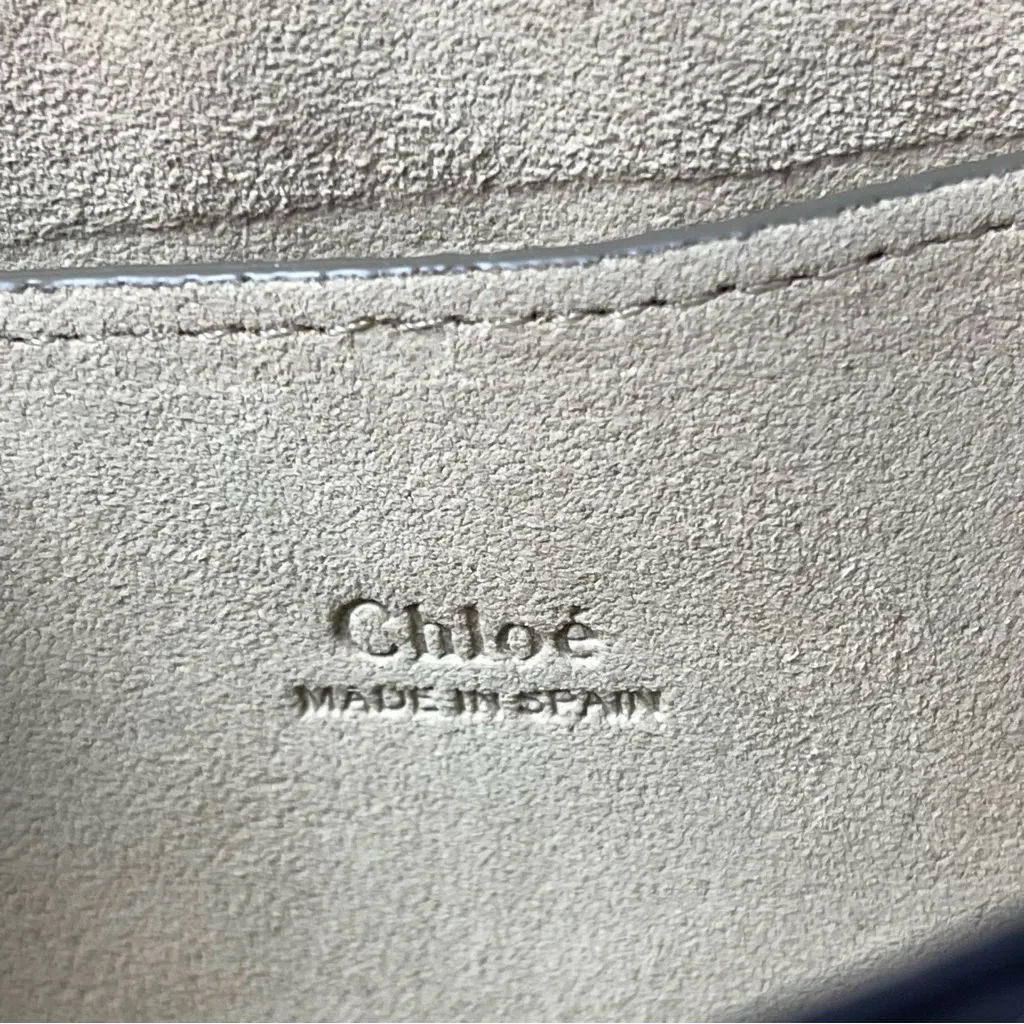 Chloé Faye shoulder bag in brown suede, leather, and python skin - Image 6