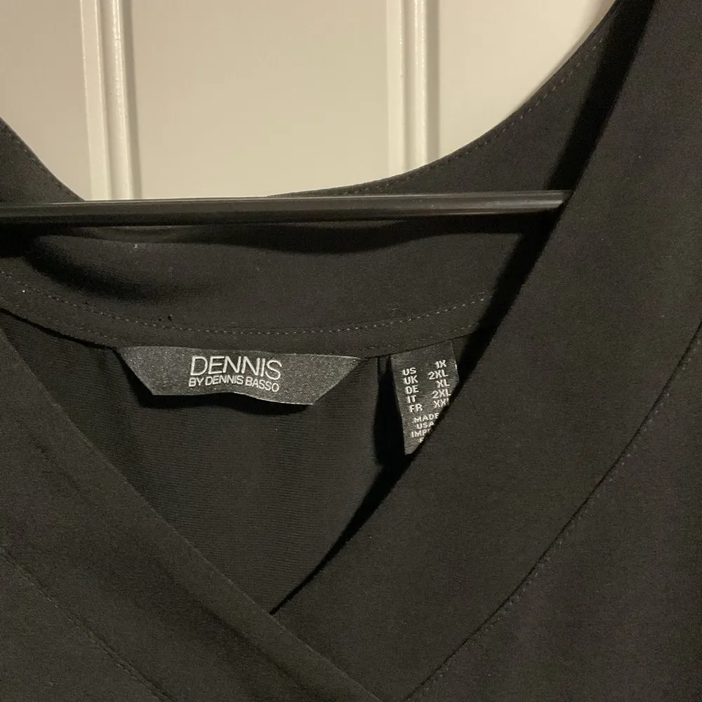 Dennis Basso  Black Boxy Blouse - Image 2