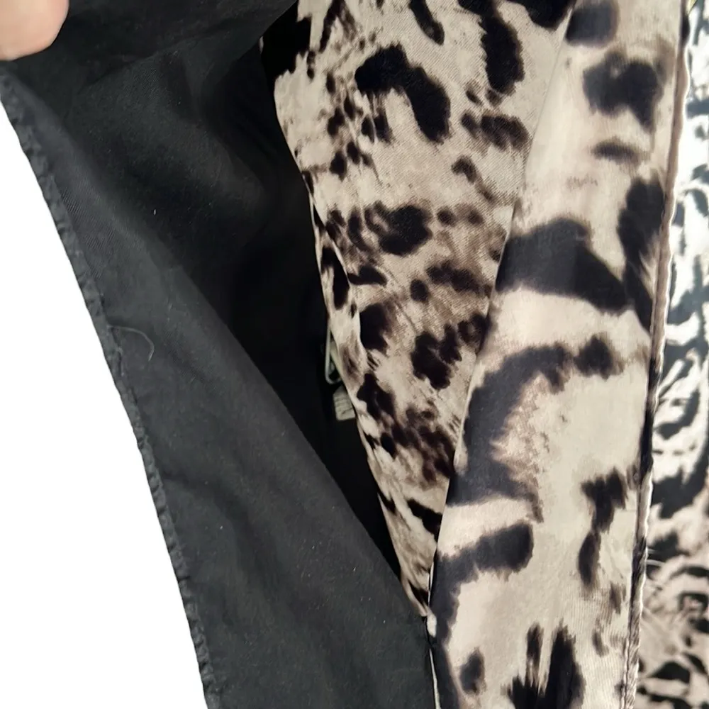 ASHRO CAFTAN FREE SIZE TIGER HEAD Black - Image 6