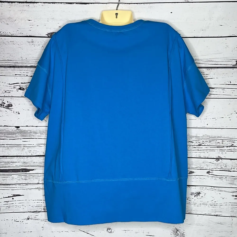 Fantastic Fawn Sz S Blue - Flamingo Sequin Embellished Oversized Knit Top Shirt - Image 2