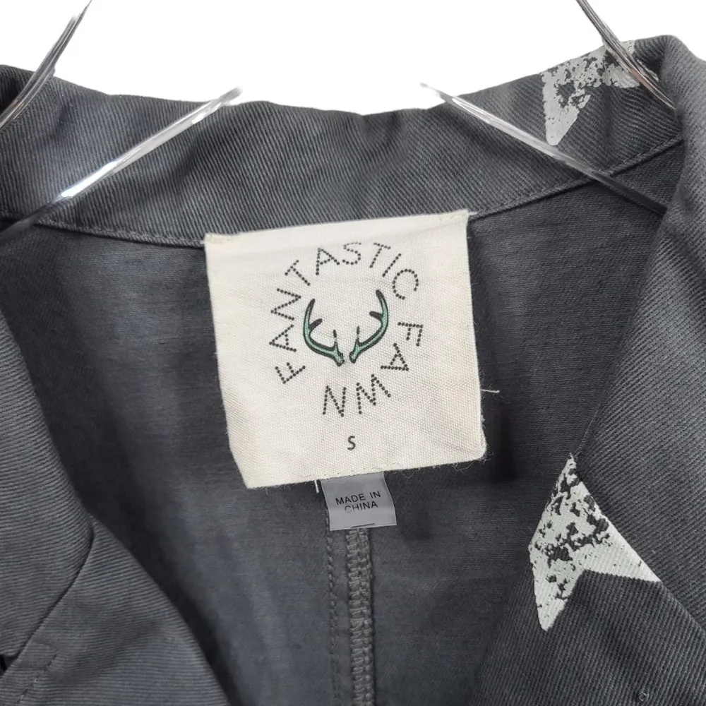 Fantastic Fawn Skull and Star Short Sleeve Jumpsuit in Dark Green - Image 5