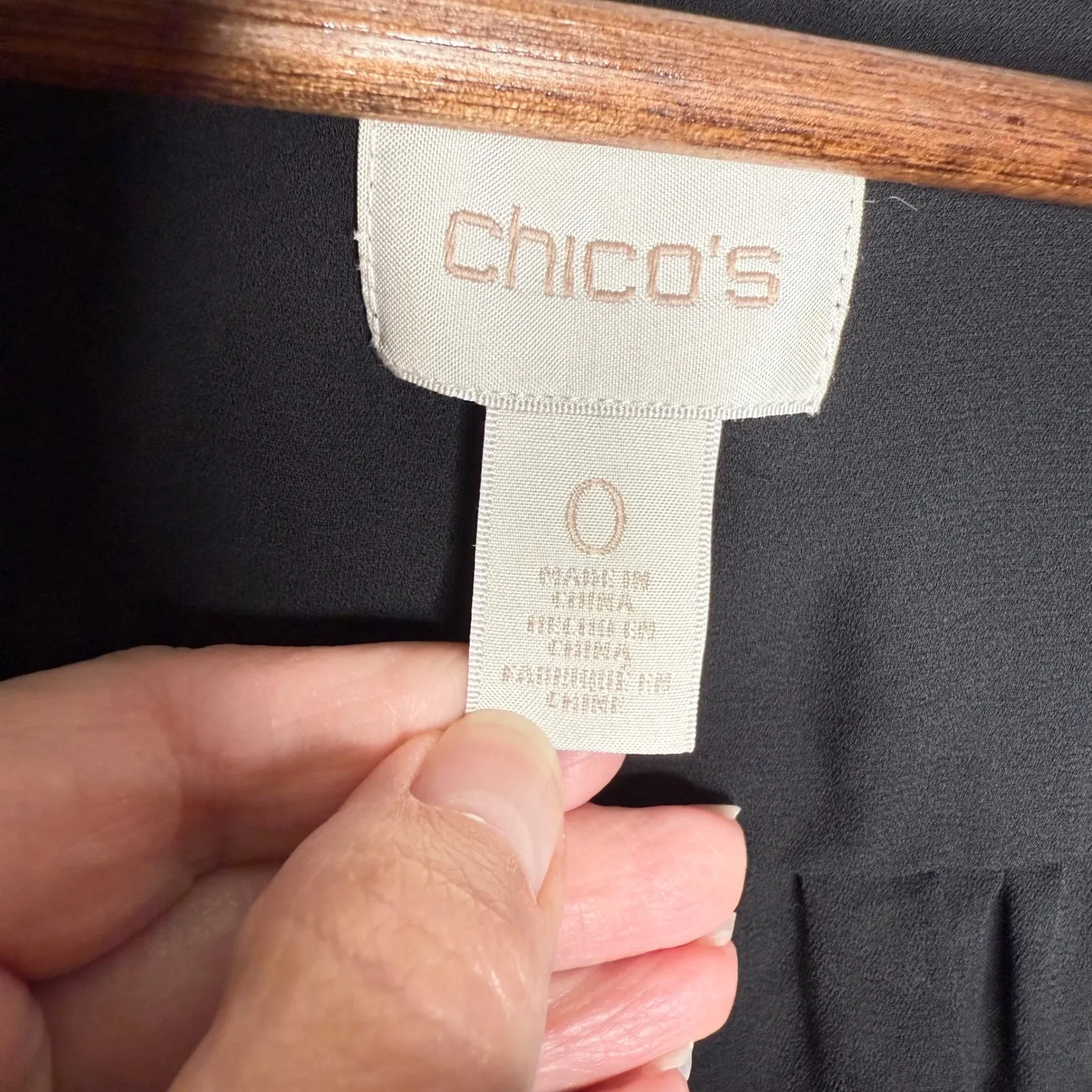 Chico's Black Fringe Kimono Duster‎ Cardigan Open Front Bohemian Chic Sz 0 - Image 3