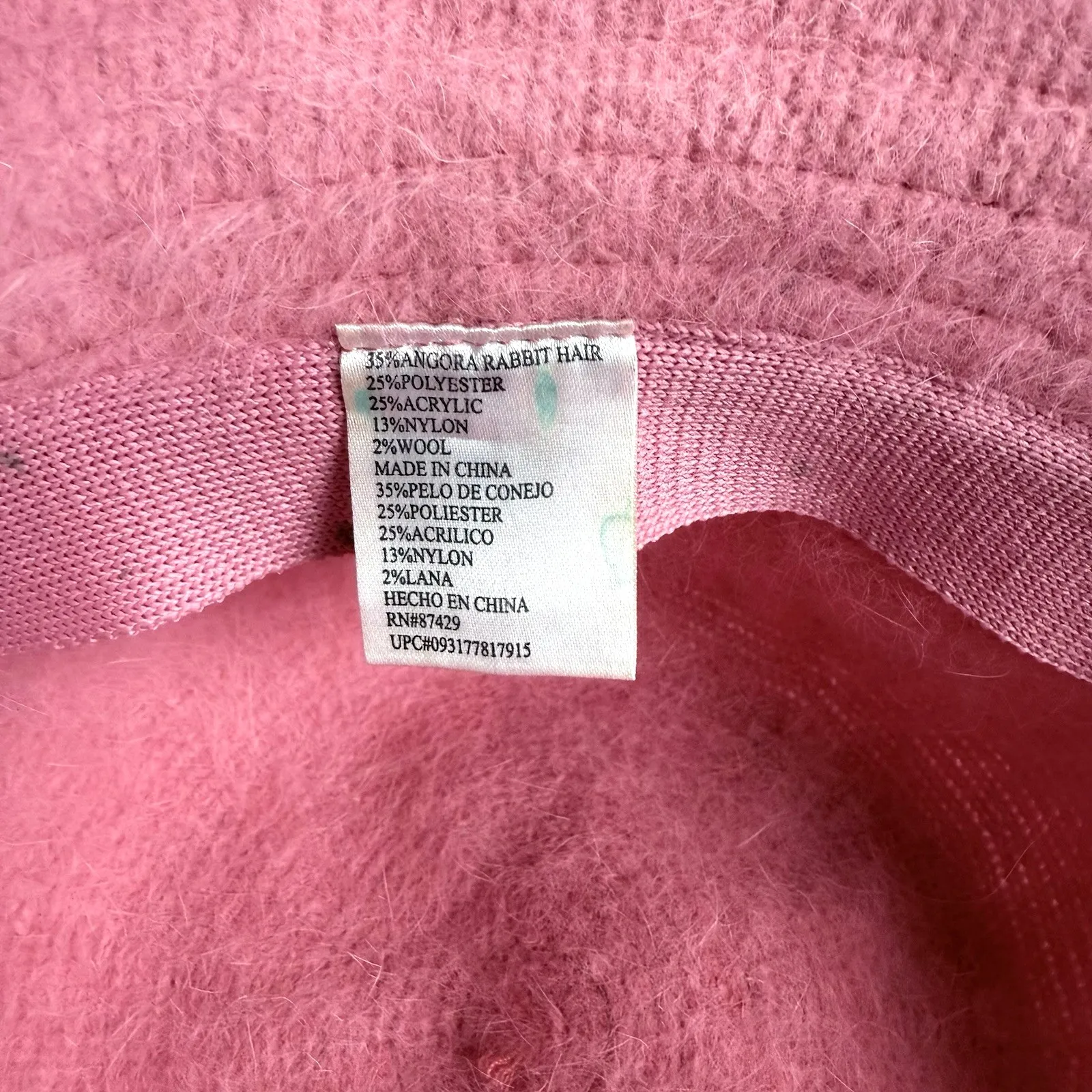 Soft Rabbit Fur Wool Bucket Hat Womens Pink Y2K Kawaii Coquette Indie Streetwear - Image 5