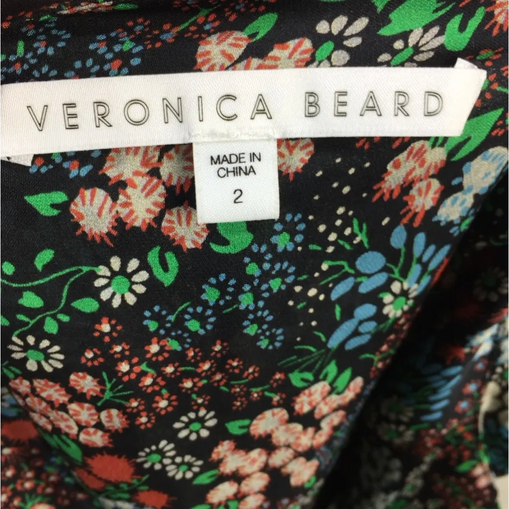 Veronica Beard 100% Silk Floral Skirt Size 2 - Image 15