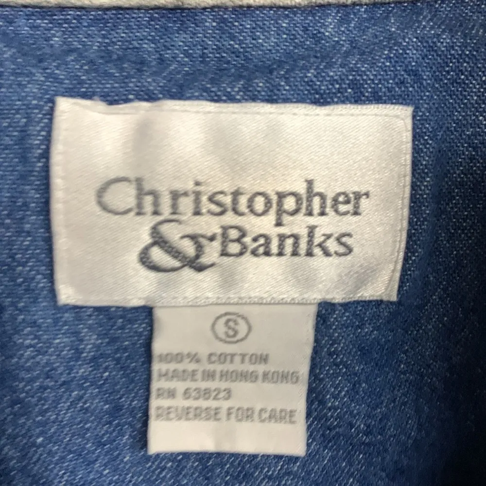 Vintage Christopher & Banks Patchwork Shirt/Jacket Size S - Image 2