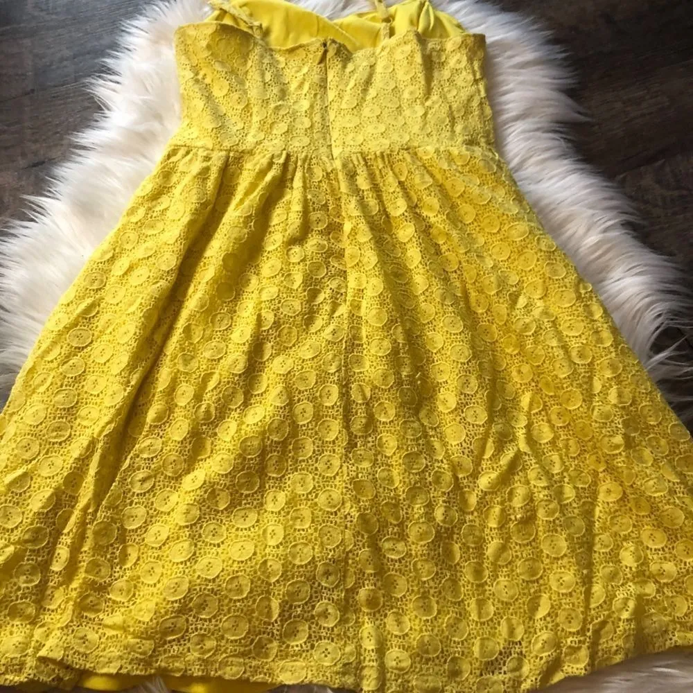 Mossimo Supply Co Patterned Yellow Dress - Image 7