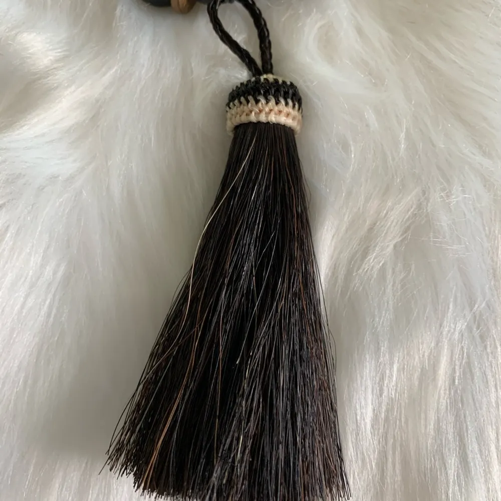 Horse Hair Tassel Long Necklace - Image 3