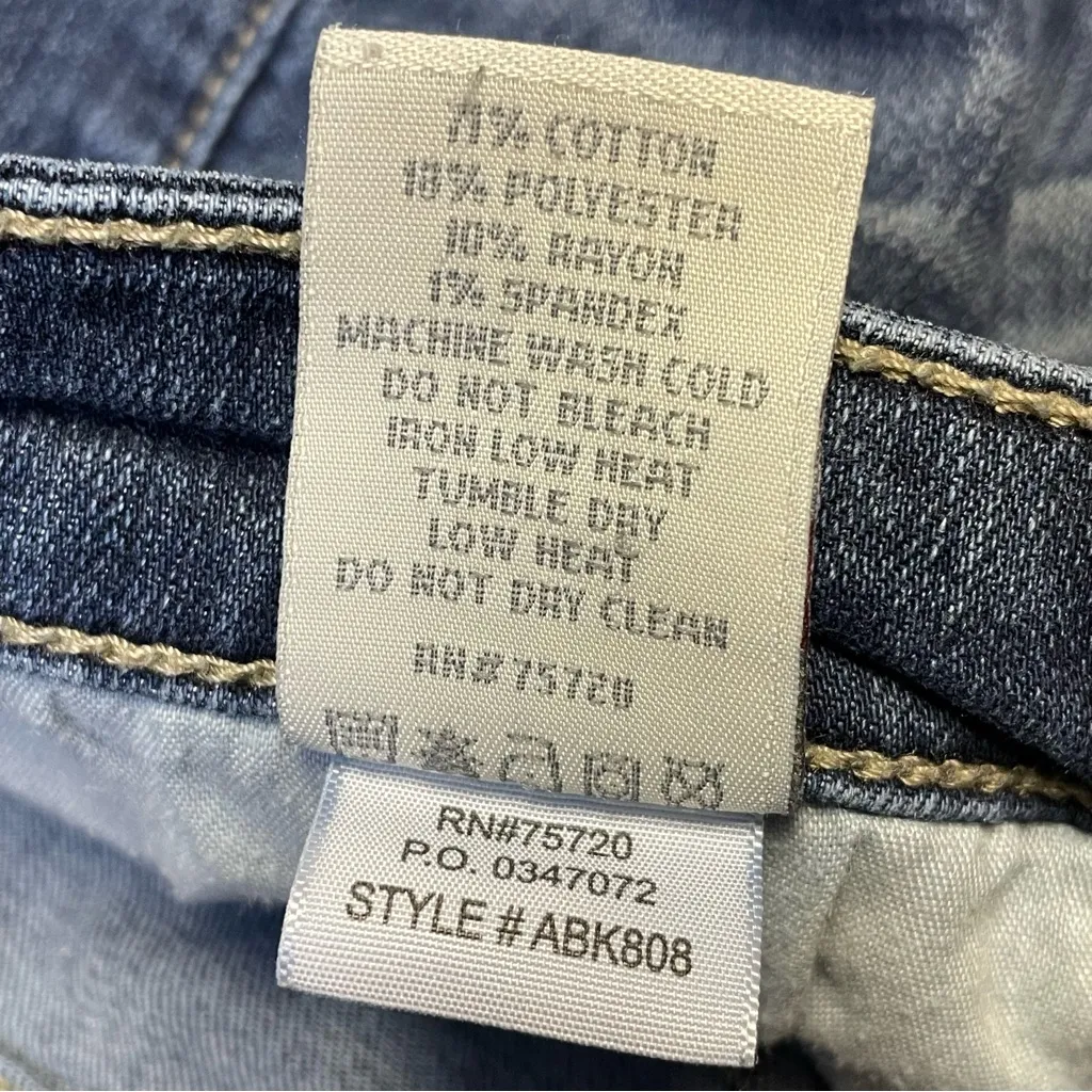 BKE Stella Bootcut Jeans Women's 30L Blue Denim Stretch Low Rise Contrast Stitch - Image 11