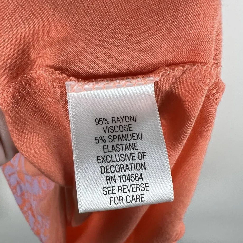 Gaiam Yoga Hamsa Tank Top‎ NWT Women’s Size Medium Coral Athletic - Image 5